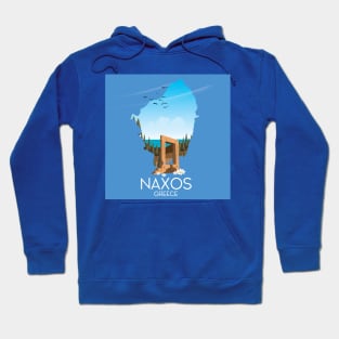 Naxos Greece travel poster Hoodie